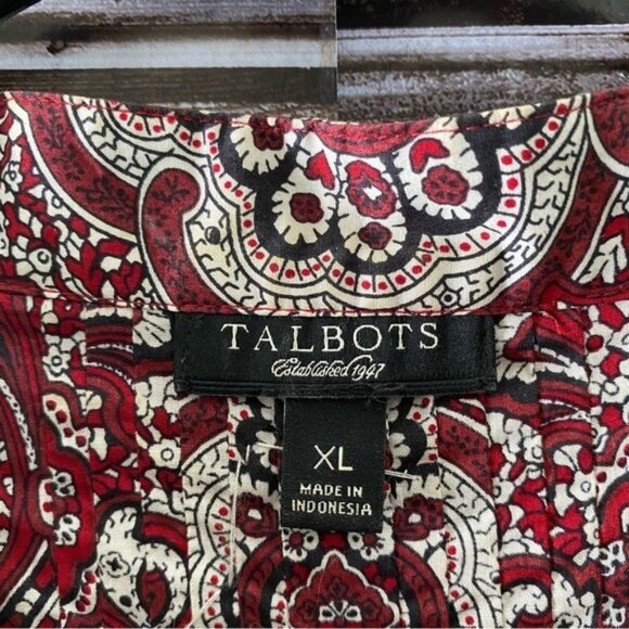 Talbots Women's V-Neck Long-Sleeved Top Size XL - Picture 10 of 10